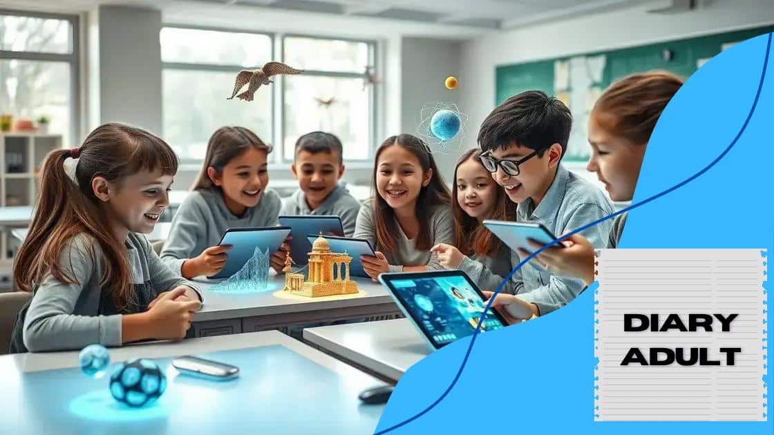 Examples of AR applications in classrooms